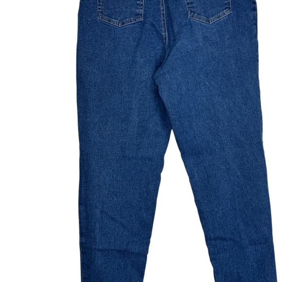 Gloria Vanderbilt Stretch Jeans Women’s 16 Medium Blue Denim High Rise Tapered - Picture 4 of 13